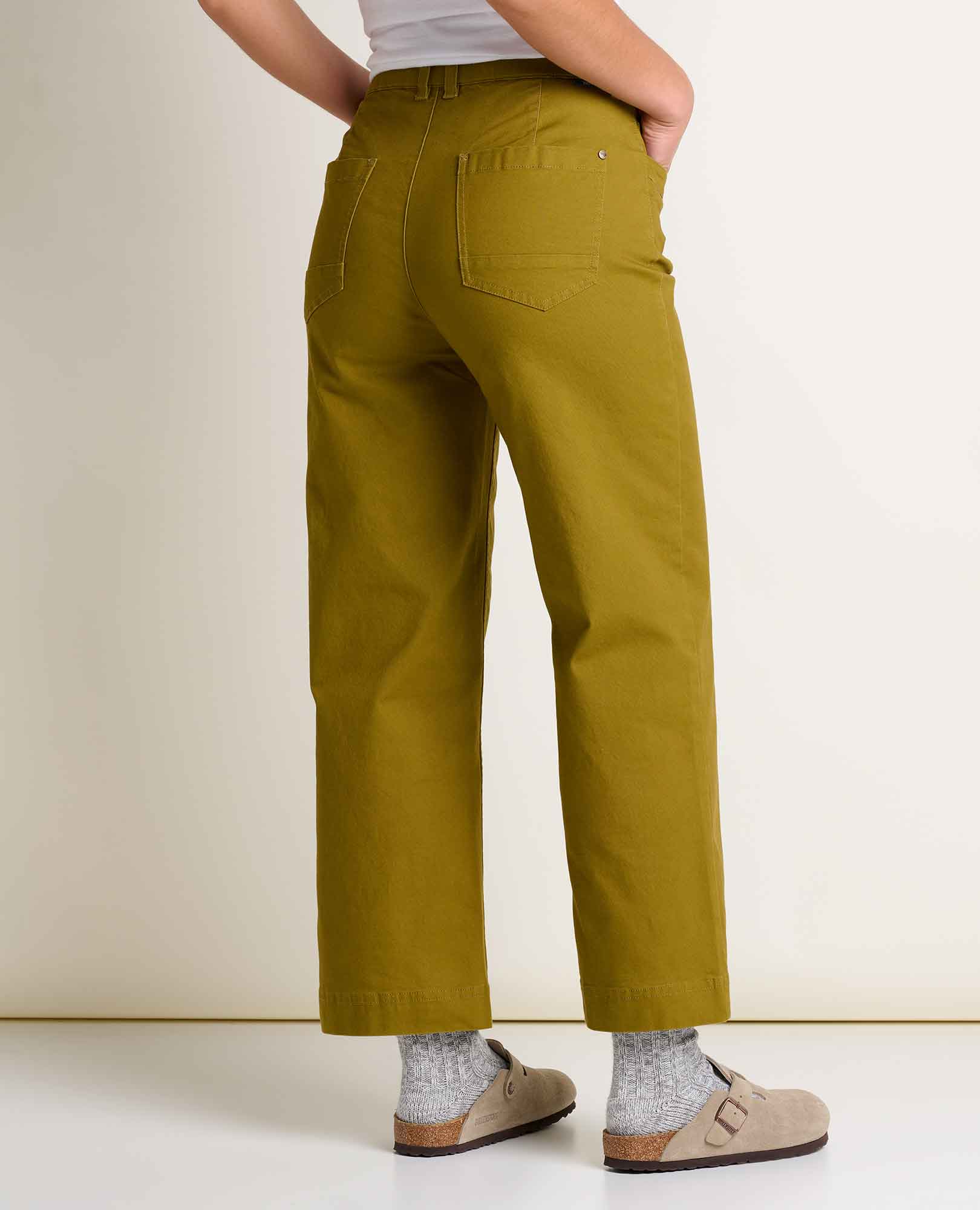 Wide Leg Crop Pant - Coyote