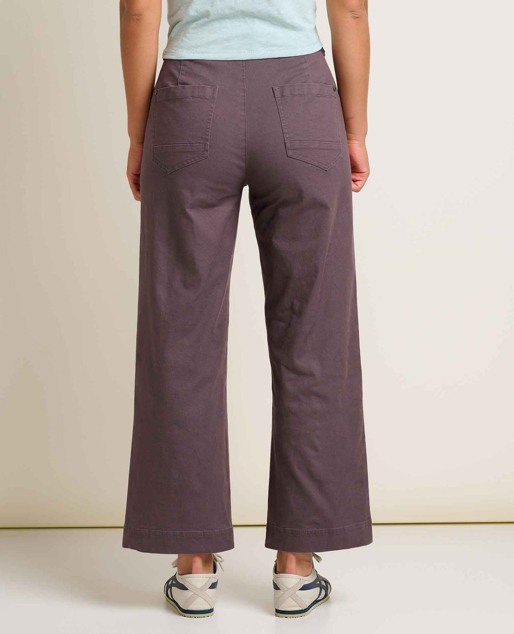 Wide Leg Crop Pant - Raisin