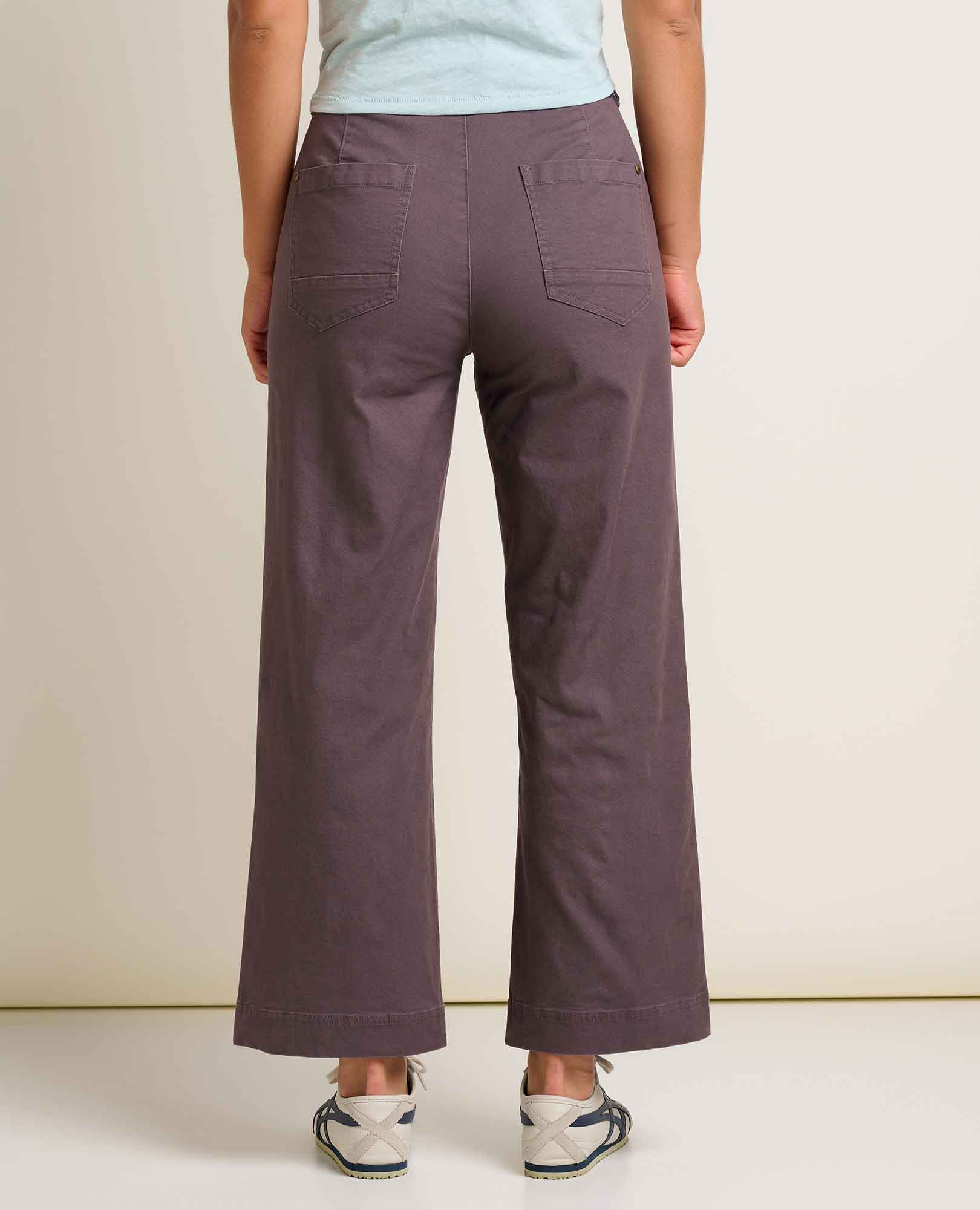 Wide Leg Crop Pant - Raisin
