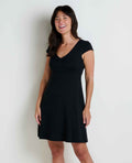 Cap Sleeve Dress - Black