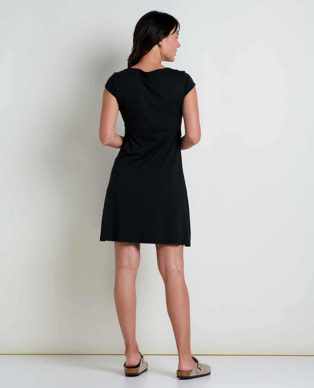 Cap Sleeve Dress - Black