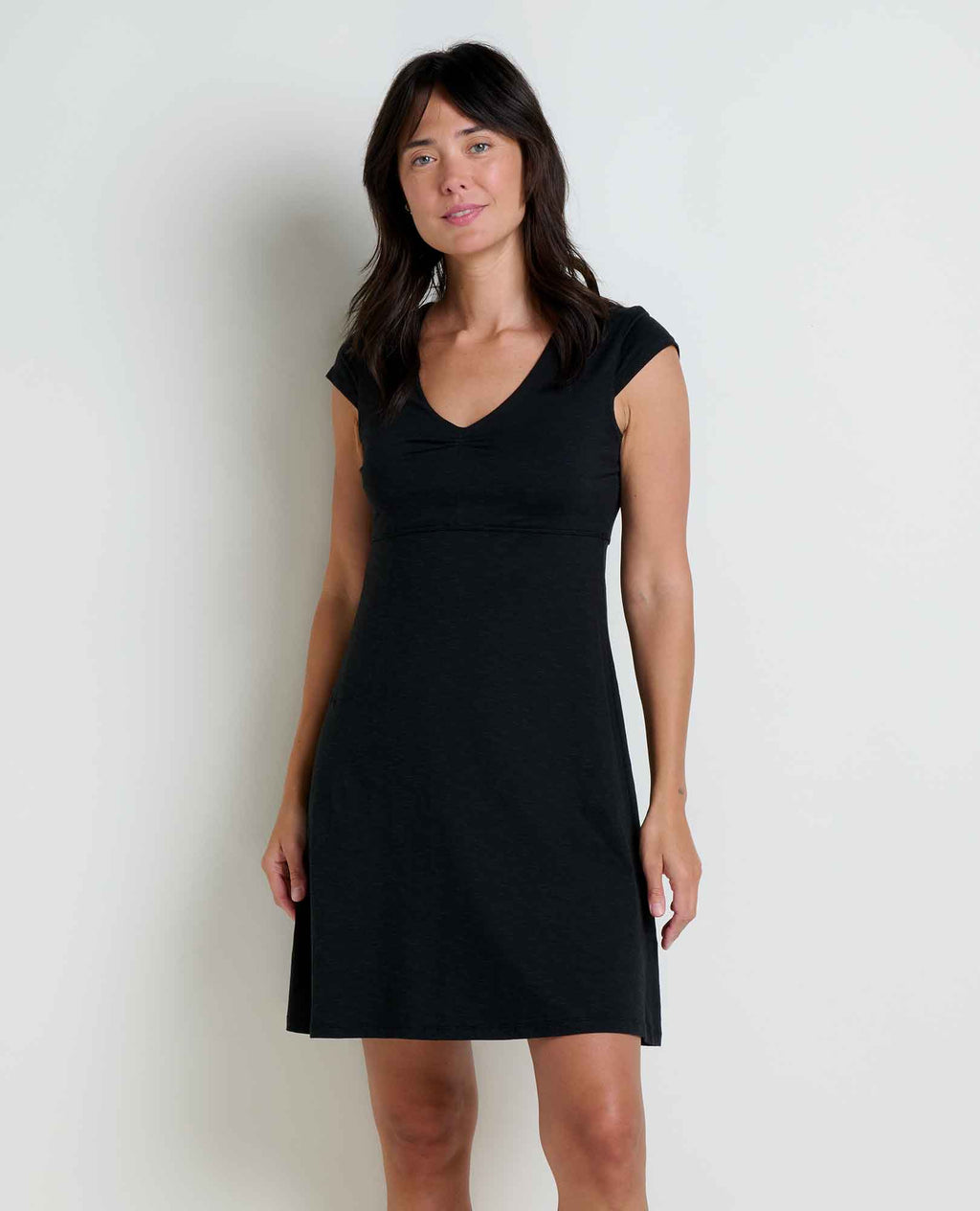 Cap Sleeve Dress - Black