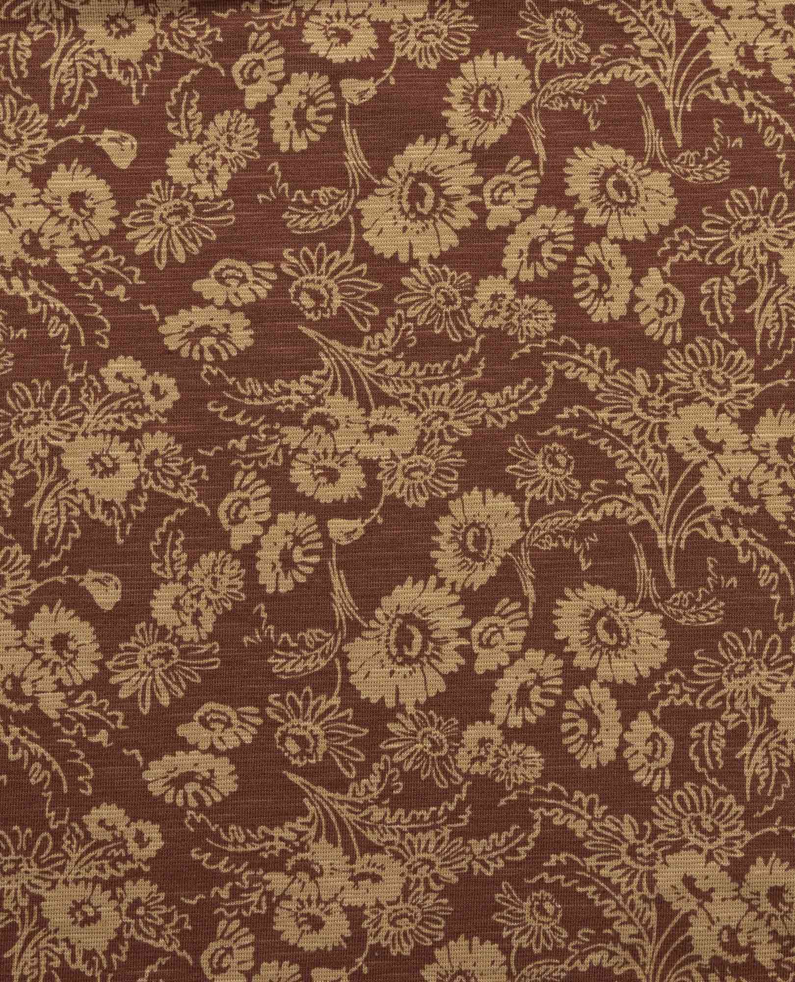 Cap Sleeve Dress - Copper Print