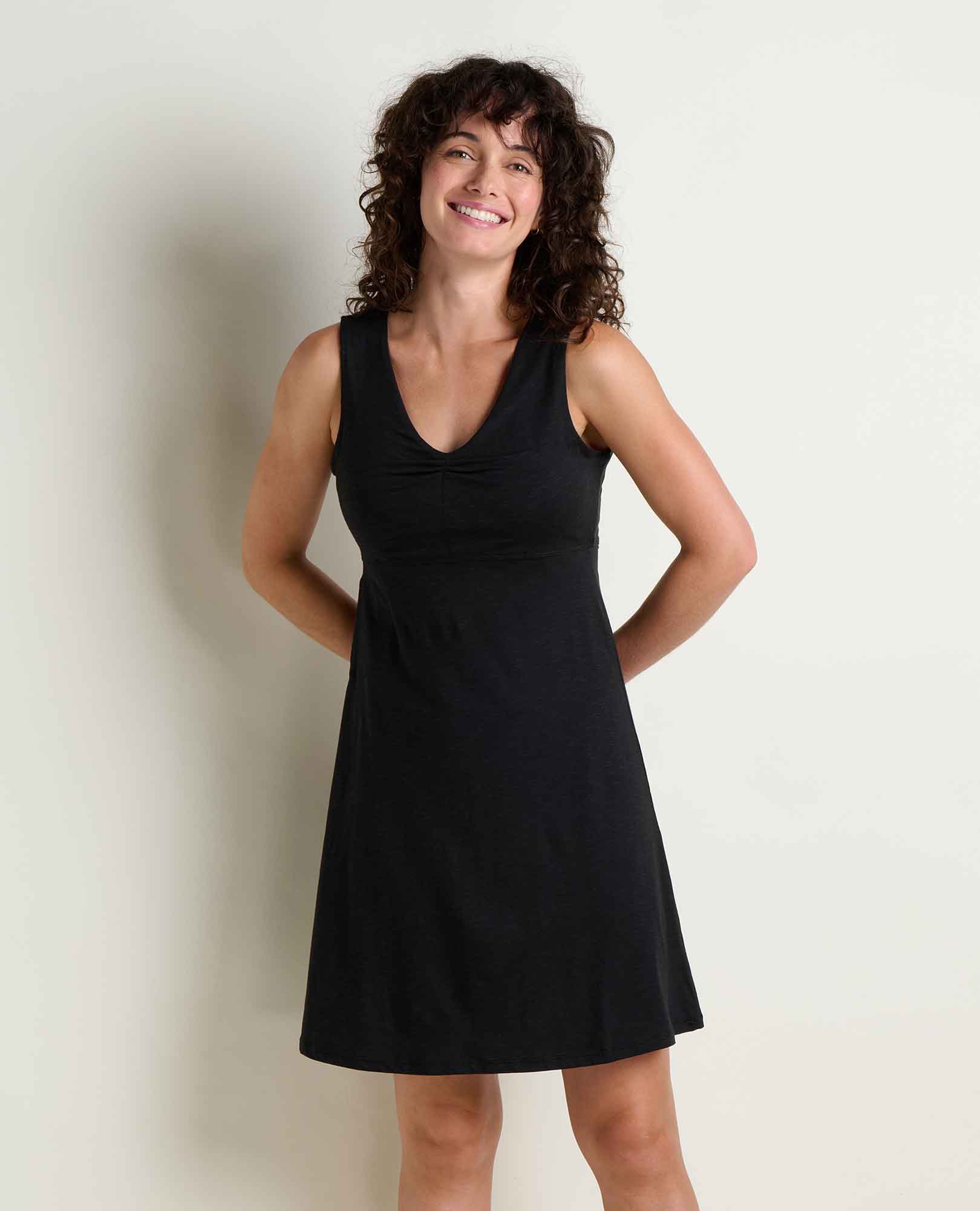 Sleeveless Tank Dress - Black