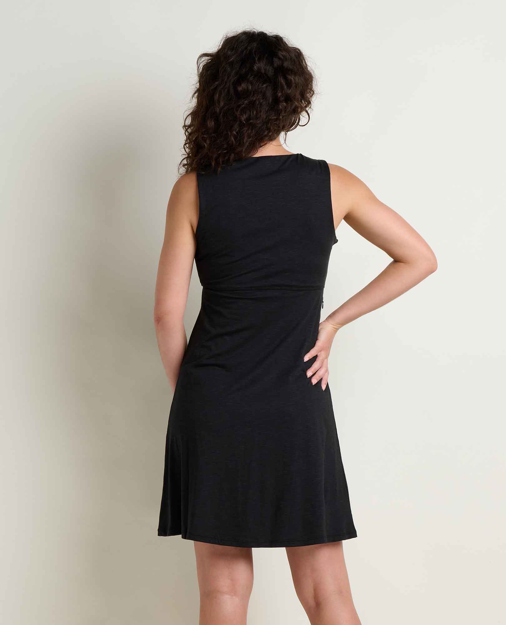 Sleeveless Tank Dress - Black