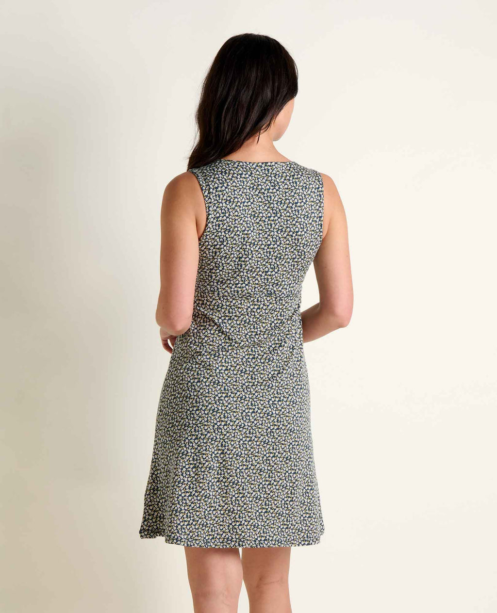 Sleeveless Tank Dress - Midnight Print