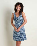 Sleeveless Tank Dress - Pacific Blue Print